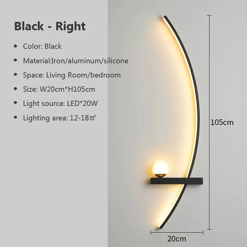 ArcGlow Sconce – Nordic Minimalist Wall Light