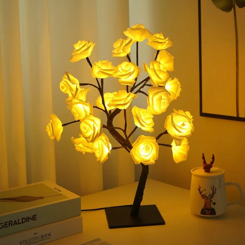 Roselyn Bloom – 24-LED Rose Tree Lamp