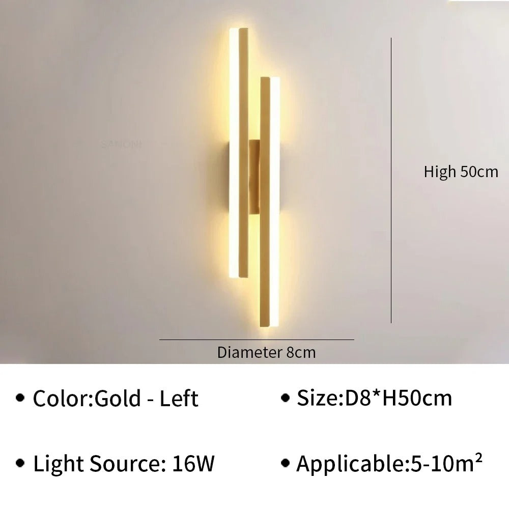 HaloSpire Sconce  Contemporary Vertical Wall Light