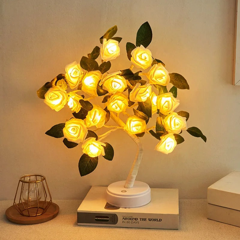 PetalLume Tree – 24-LED Rose Flower Lamp
