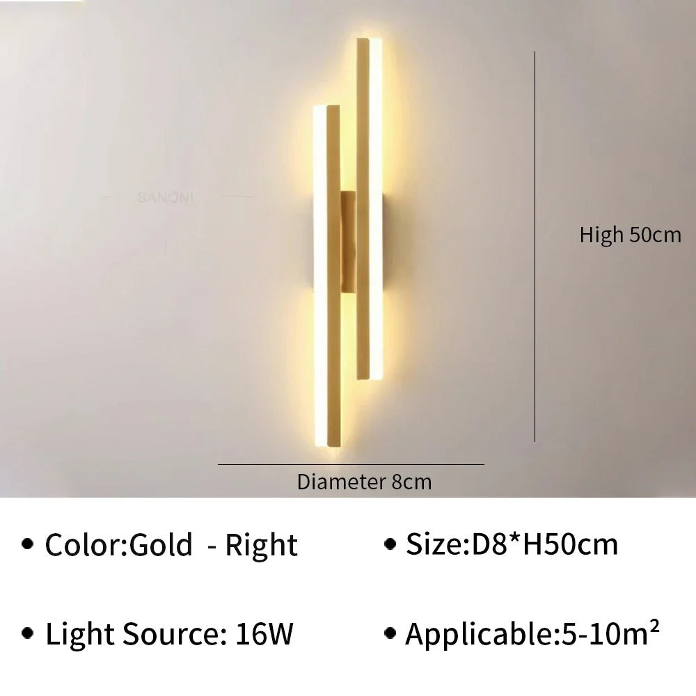 HaloSpire Sconce  Contemporary Vertical Wall Light
