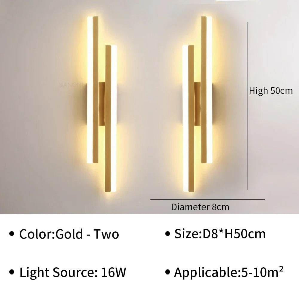 HaloSpire Sconce  Contemporary Vertical Wall Light