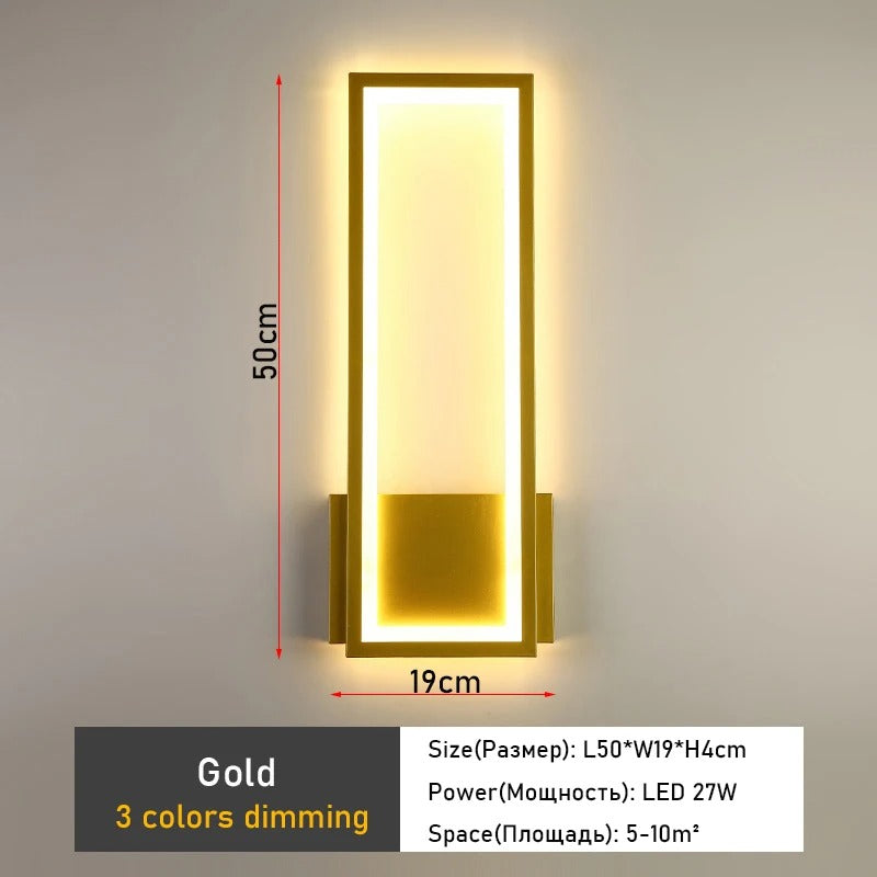 GlowFrame Sconce – Rectangular Ambient Wall Light