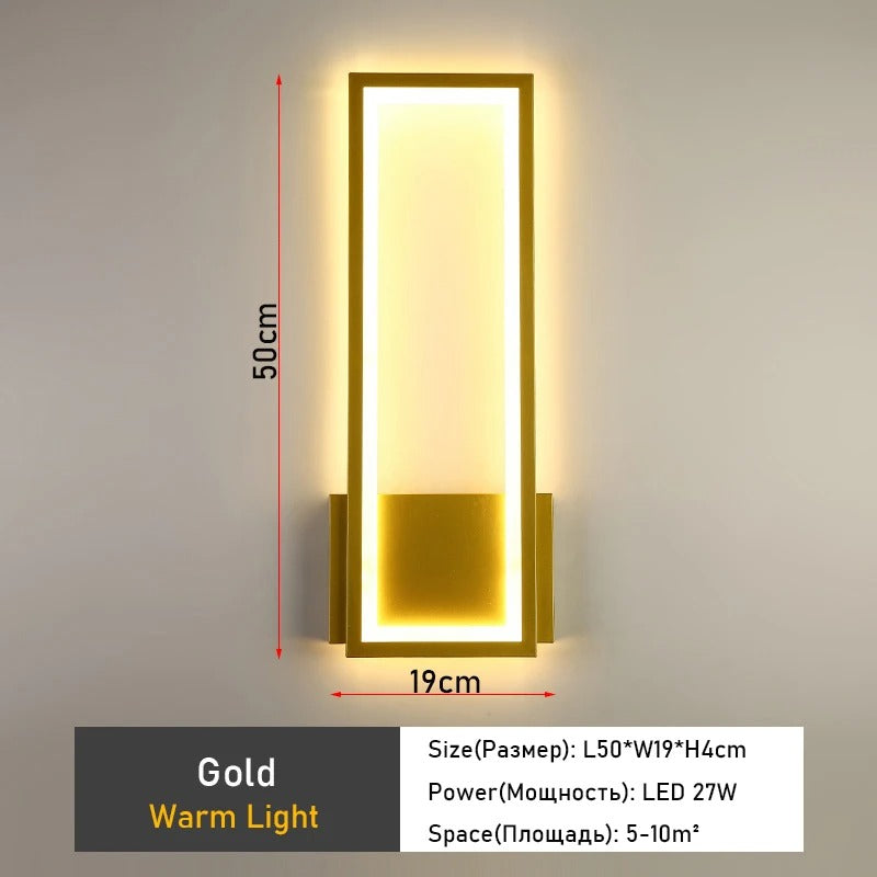 GlowFrame Sconce – Rectangular Ambient Wall Light