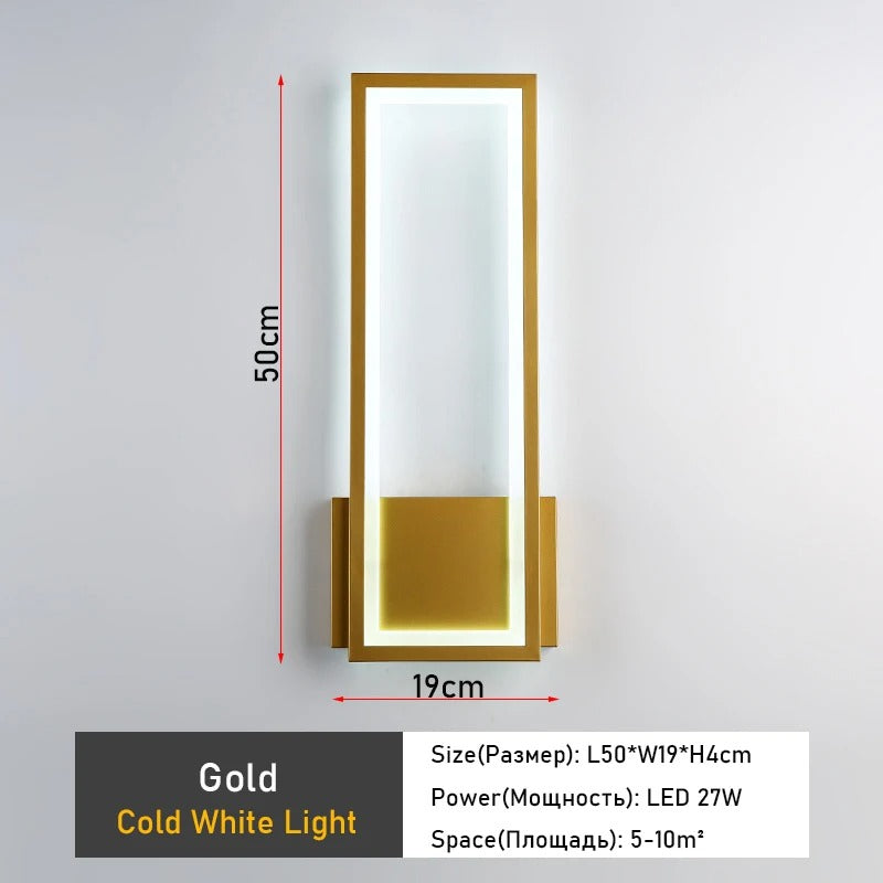 GlowFrame Sconce – Rectangular Ambient Wall Light