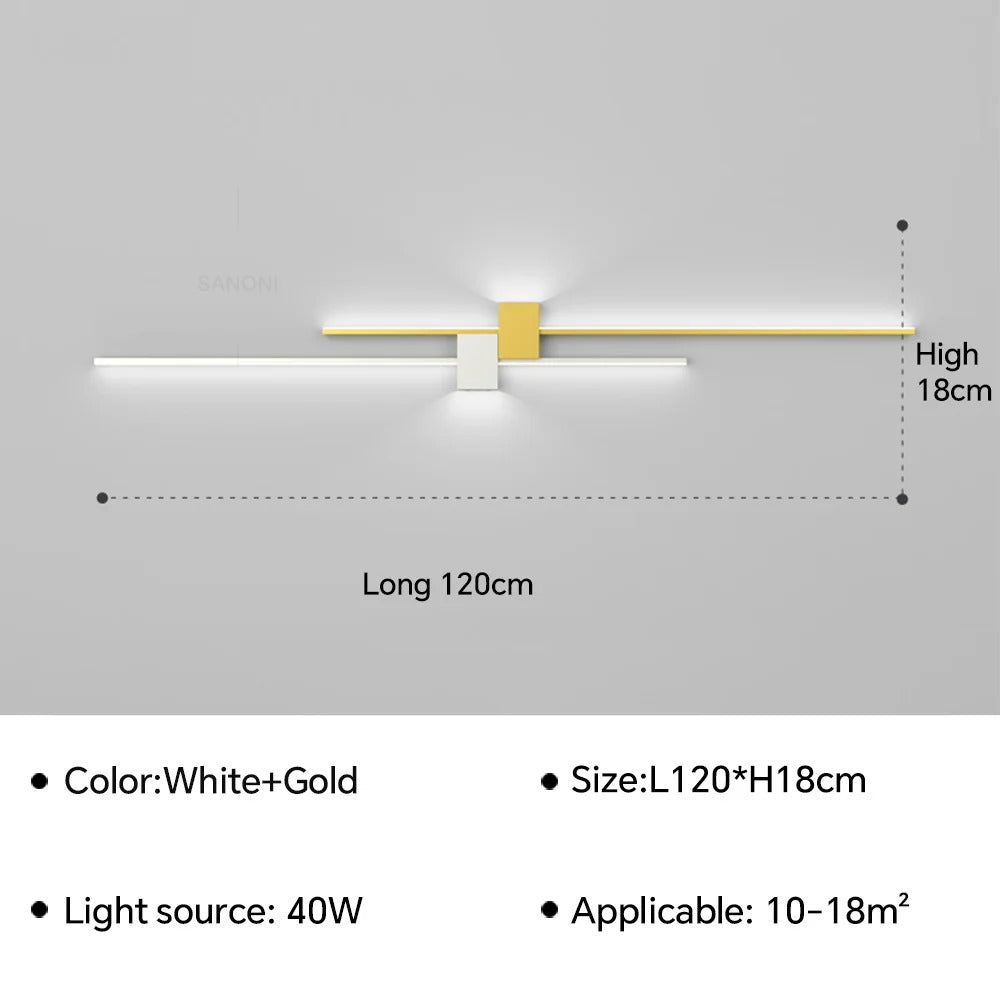 Linea Luxe Stepless LED Wall Light