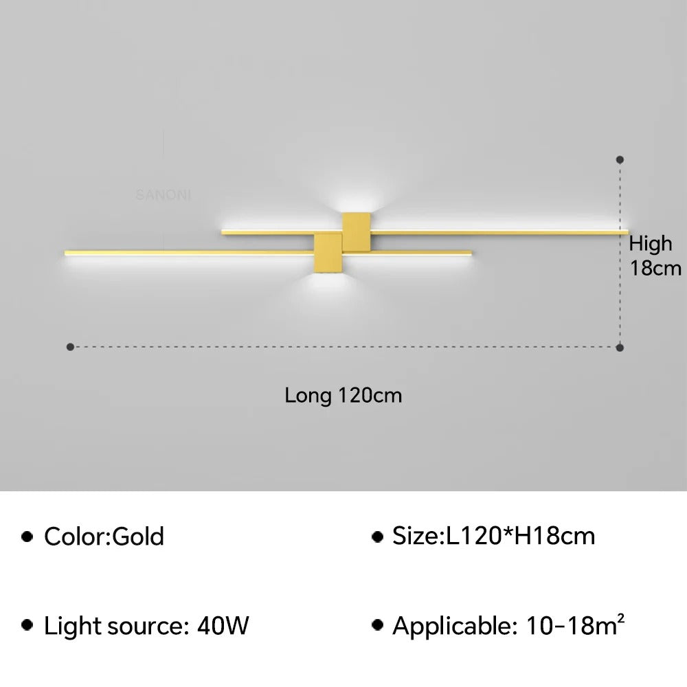 Linea Luxe Stepless LED Wall Light