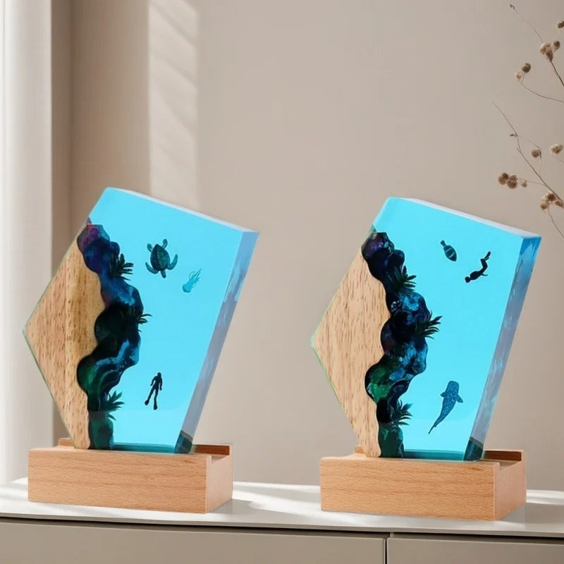 Azure Reef Resin Illumination