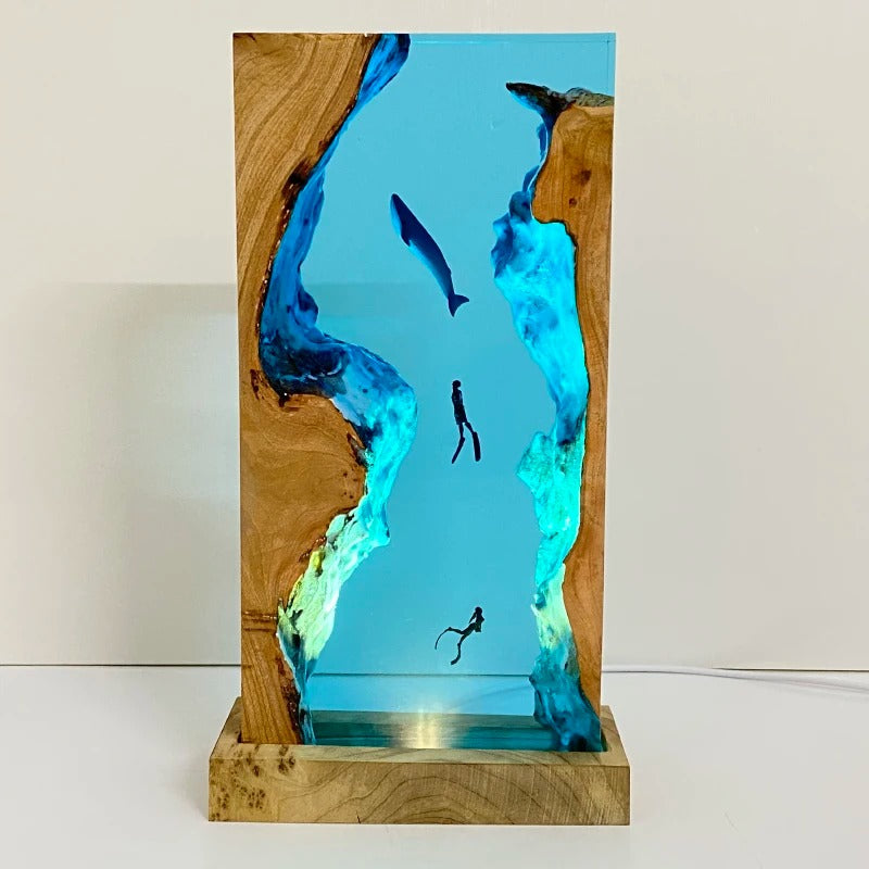 BlueFall – 25cm Resin Ocean Light
