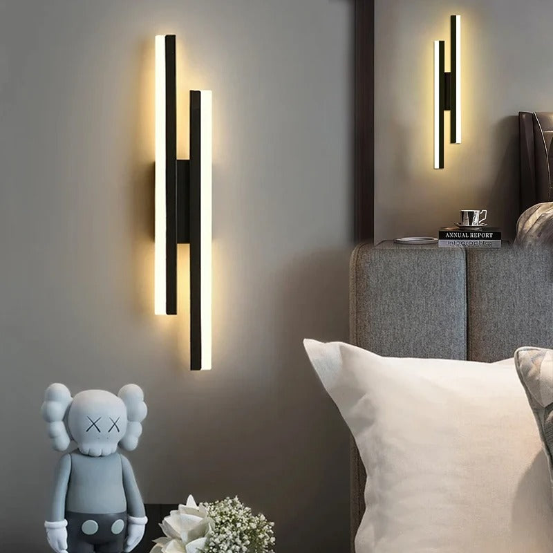 HaloSpire Sconce  Contemporary Vertical Wall Light