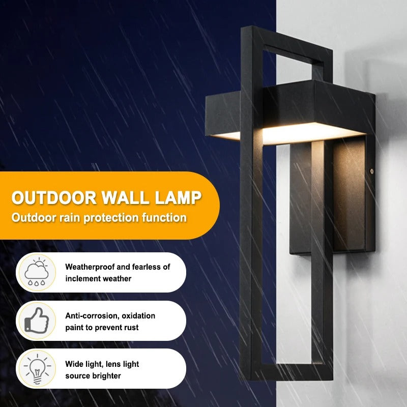 Aurora Frame Outdoor LED Wall Light