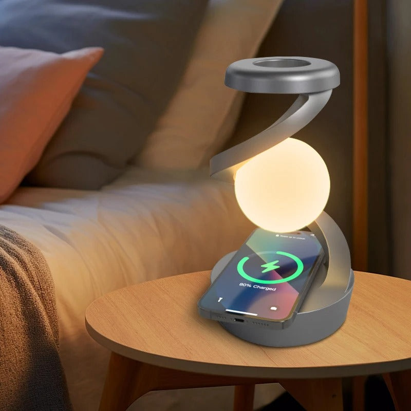 Floating LED Lamp with Wireless Charging