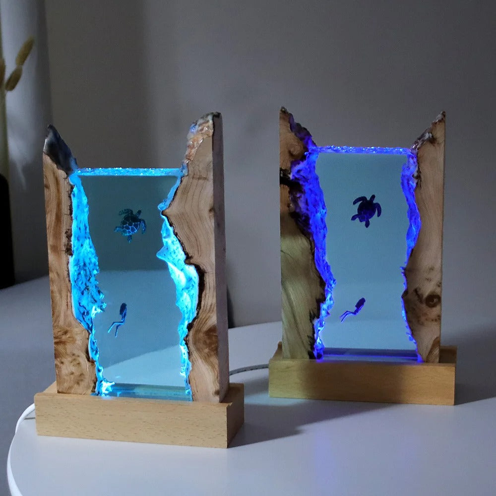 Ocean Embark Resin Lamp