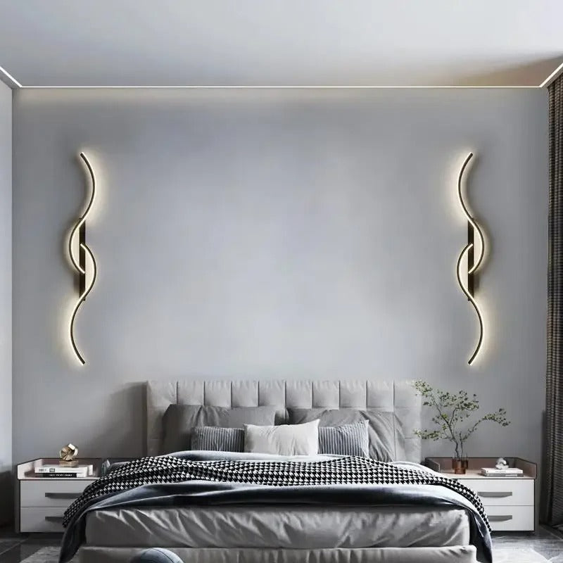 Noir Luxe Linear LED Wall Light
