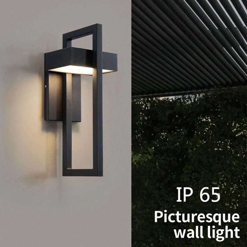 Aurora Frame Outdoor LED Wall Light