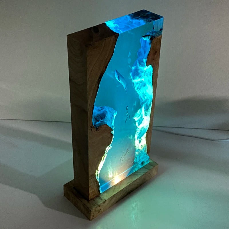 BlueFall – 25cm Resin Ocean Light