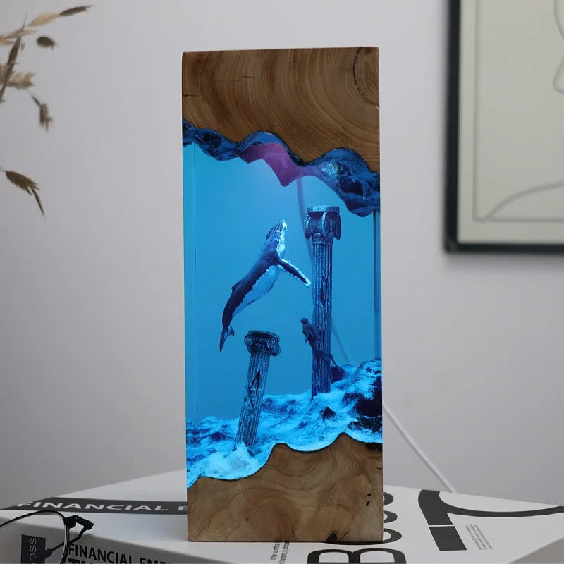 TideVault – Diver, Manta & Whale Resin Light