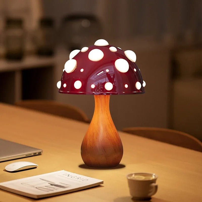 LumiShroom – Designer Tricolor Mushroom Lamp