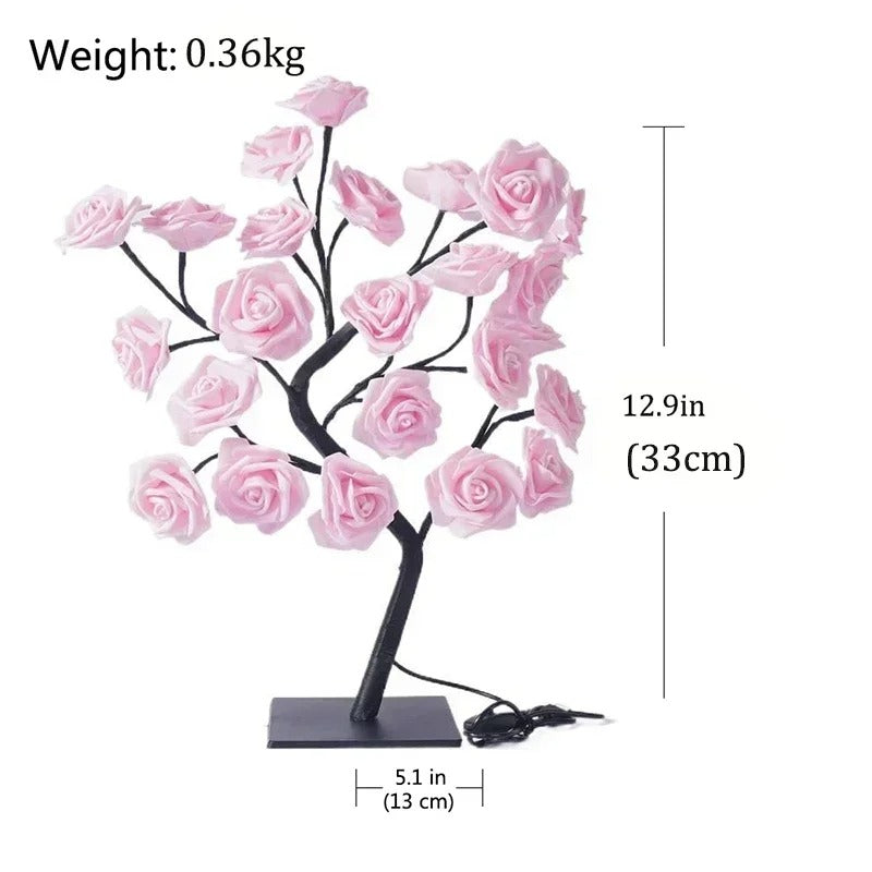 Roselyn Bloom – 24-LED Rose Tree Lamp