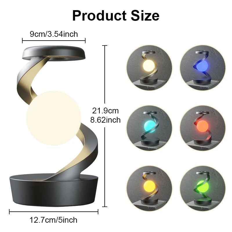 Floating LED Lamp with Wireless Charging