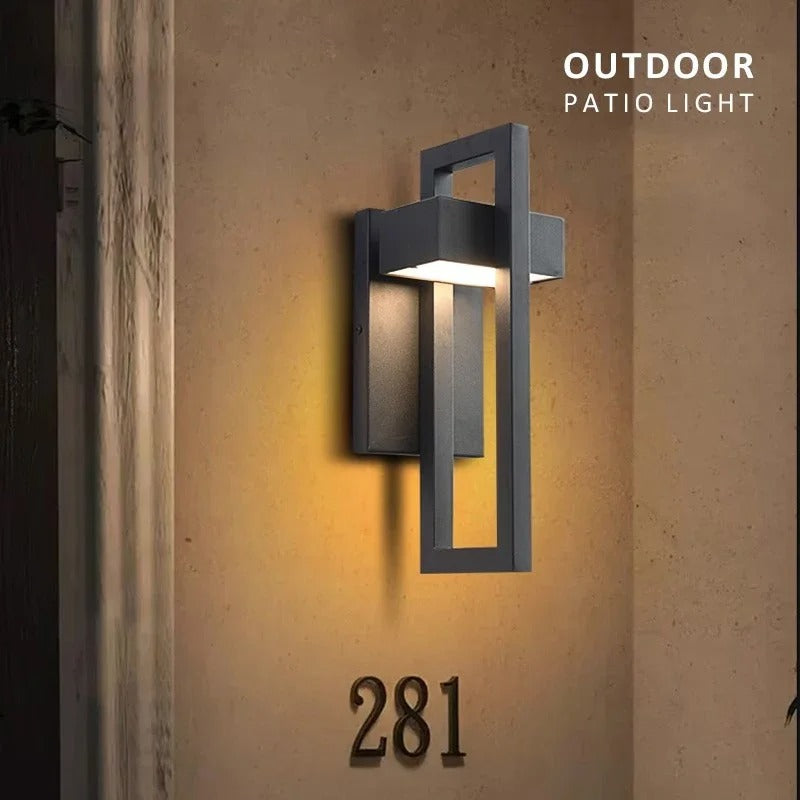 Aurora Frame Outdoor LED Wall Light