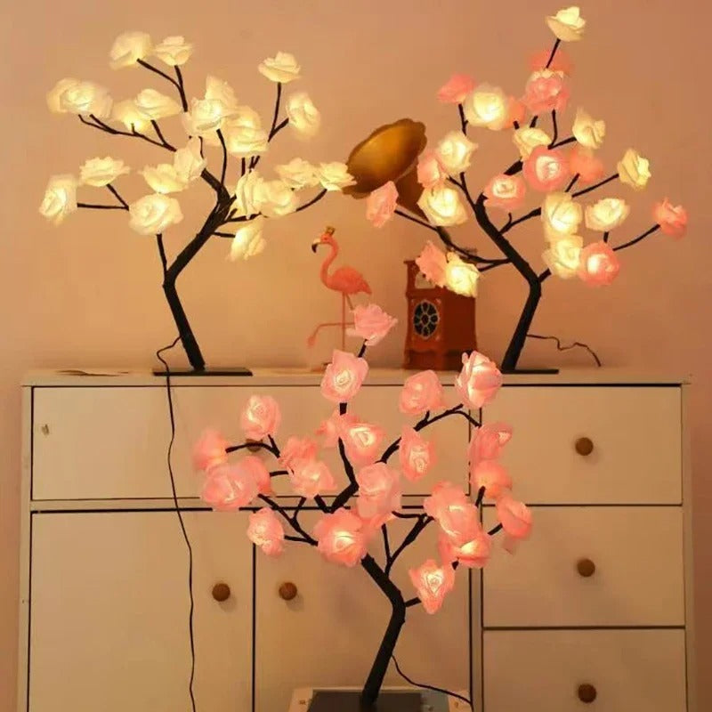 Roselyn Bloom – 24-LED Rose Tree Lamp