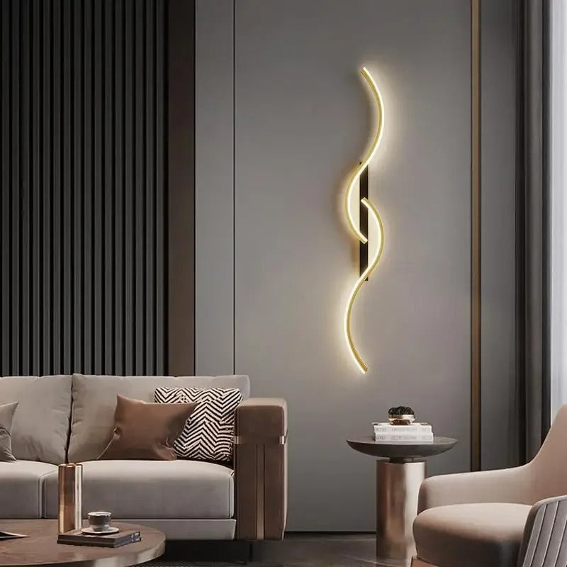 Noir Luxe Linear LED Wall Light