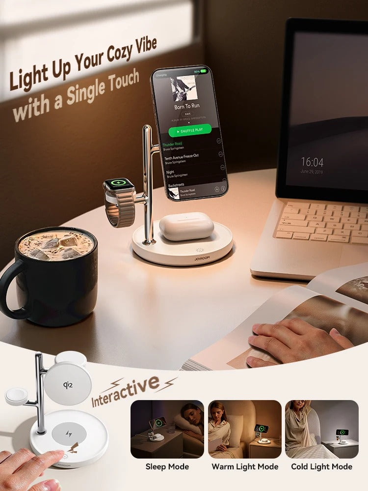 BlueBii Joyroom – Ambient Glow & Wireless Charging Station