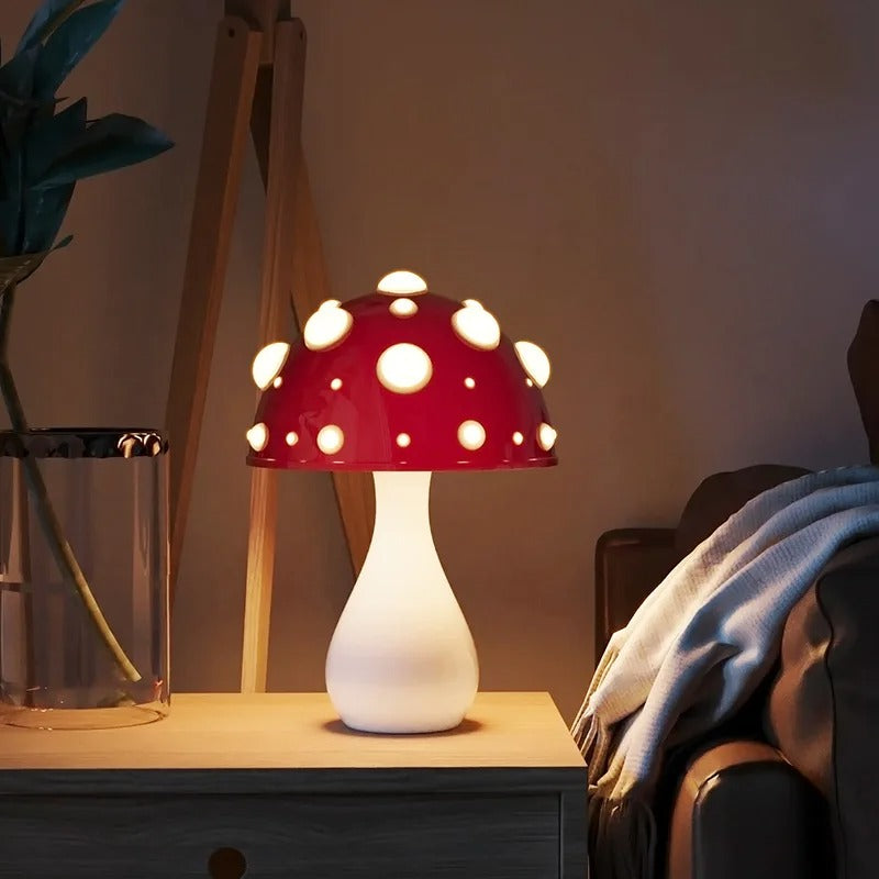 LumiShroom – Designer Tricolor Mushroom Lamp