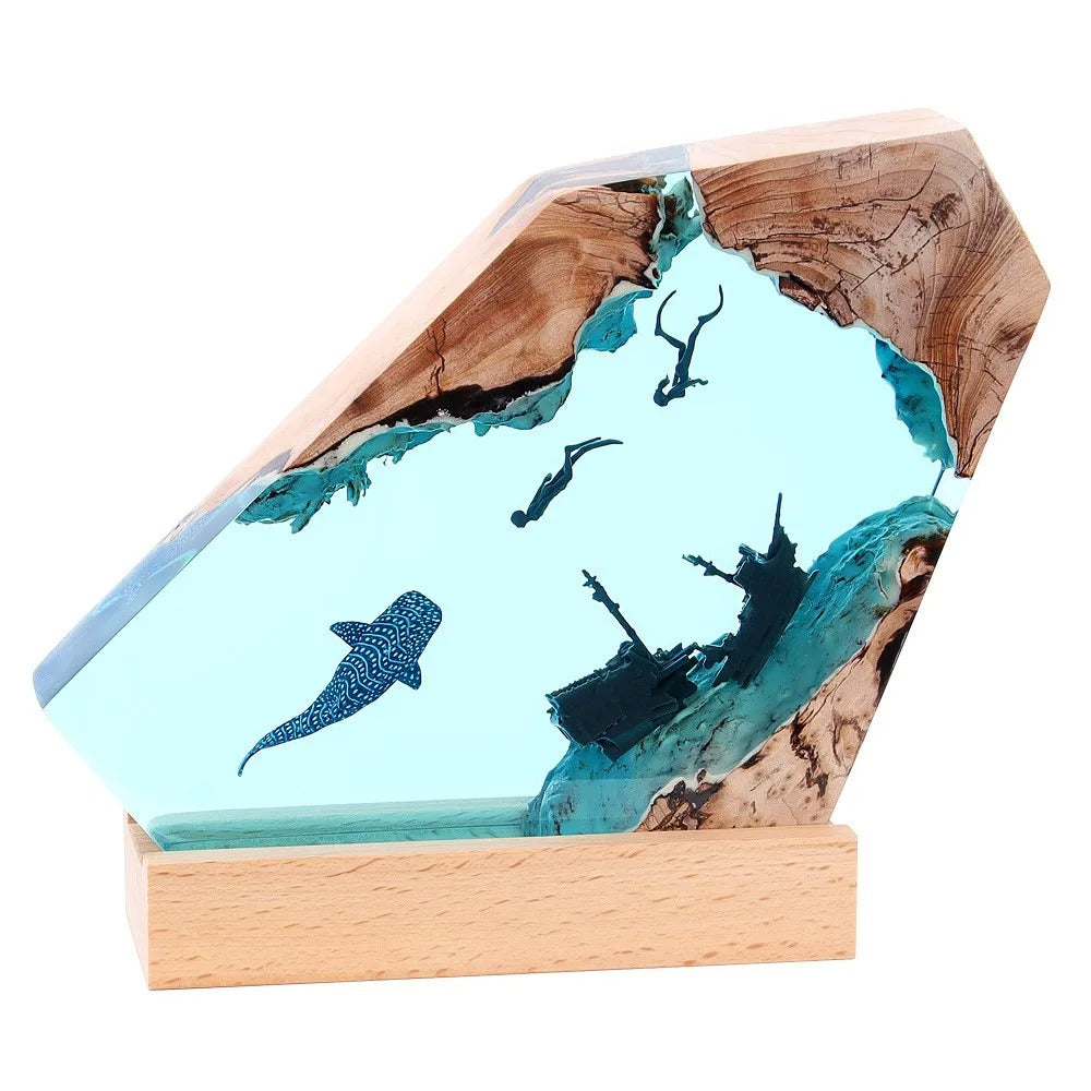 Nautilith – Resin Ocean Cliff Light
