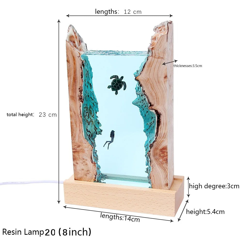 Ocean Embark Resin Lamp