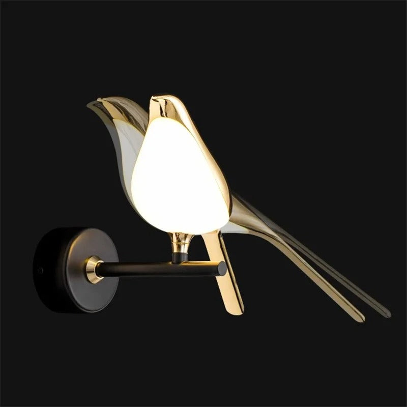 Golden Magpie Wall Light