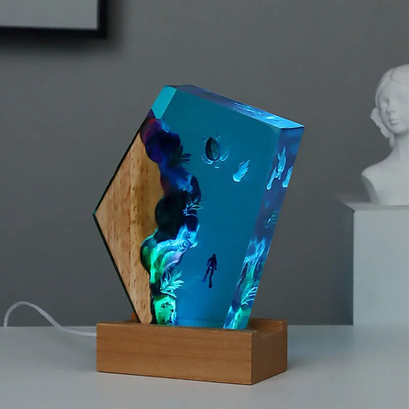 Azure Reef Resin Illumination