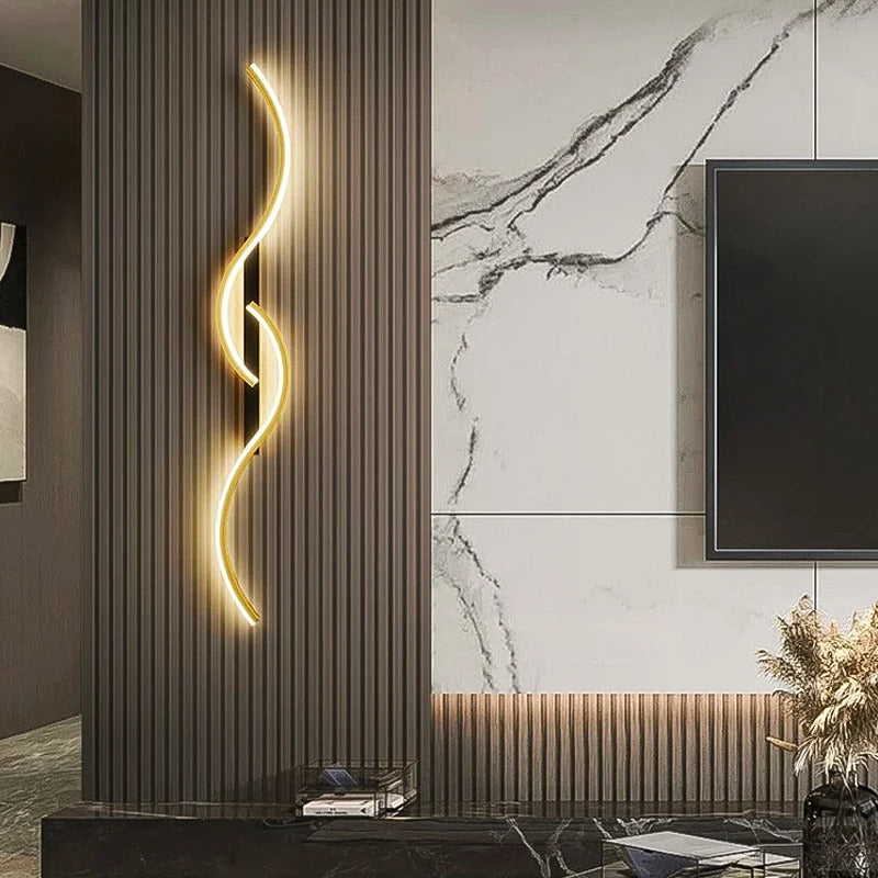 Noir Luxe Linear LED Wall Light