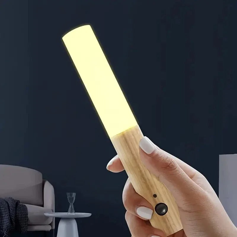Walnut Halo Motion LED Light