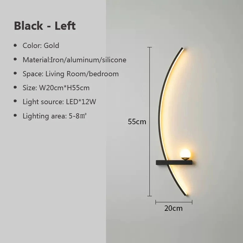 ArcGlow Sconce – Nordic Minimalist Wall Light