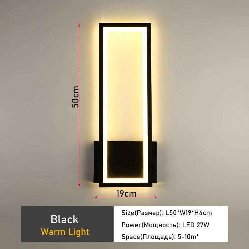 GlowFrame Sconce – Rectangular Ambient Wall Light