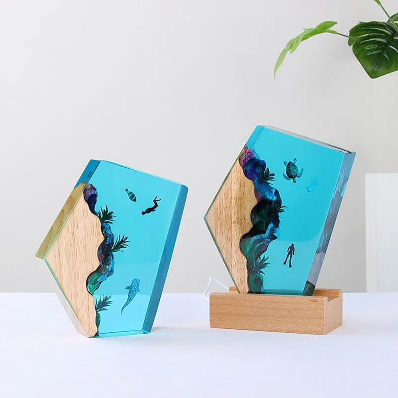 Azure Reef Resin Illumination