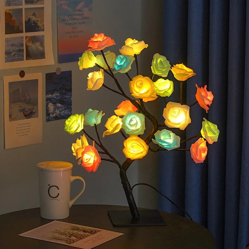 Roselyn Bloom – 24-LED Rose Tree Lamp