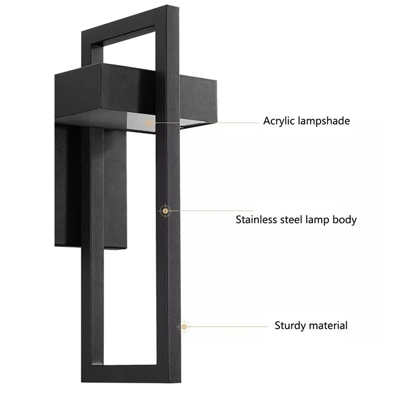 Aurora Frame Outdoor LED Wall Light