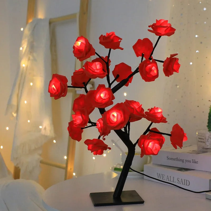 Roselyn Bloom – 24-LED Rose Tree Lamp