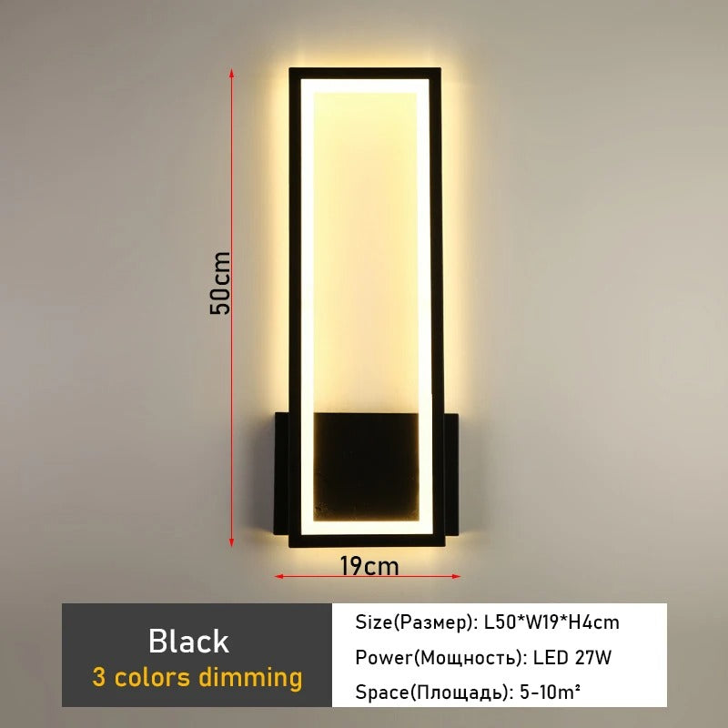 GlowFrame Sconce – Rectangular Ambient Wall Light