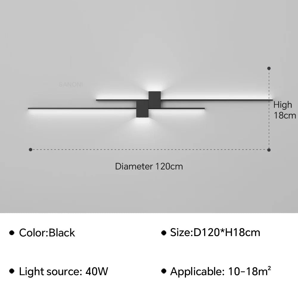 Linea Luxe Stepless LED Wall Light