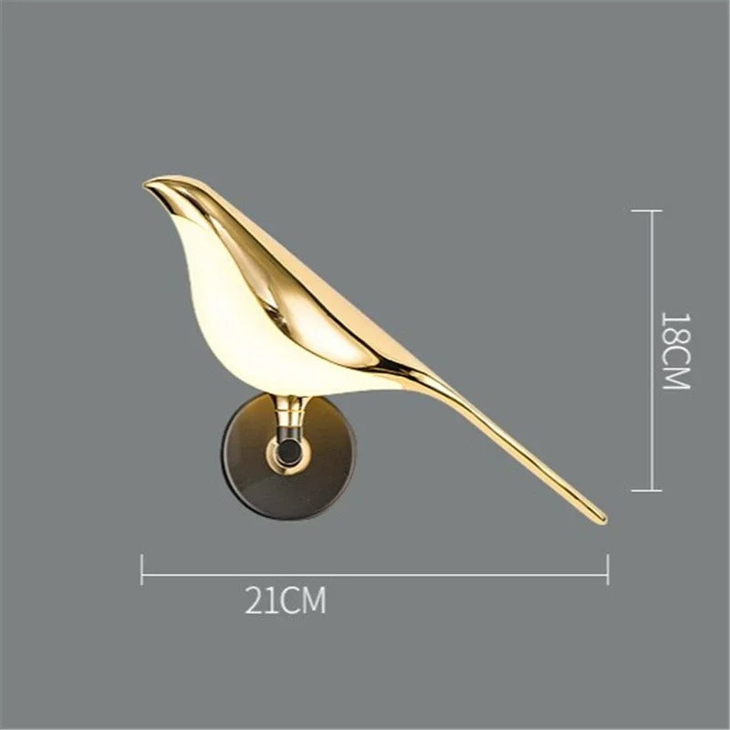 Golden Magpie Wall Light