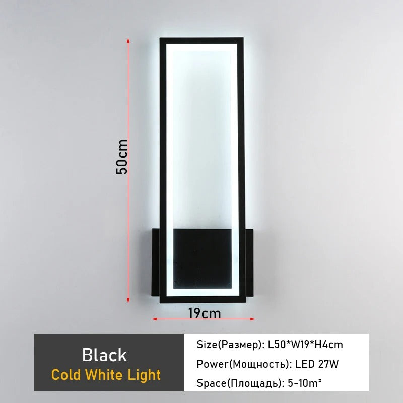 GlowFrame Sconce – Rectangular Ambient Wall Light