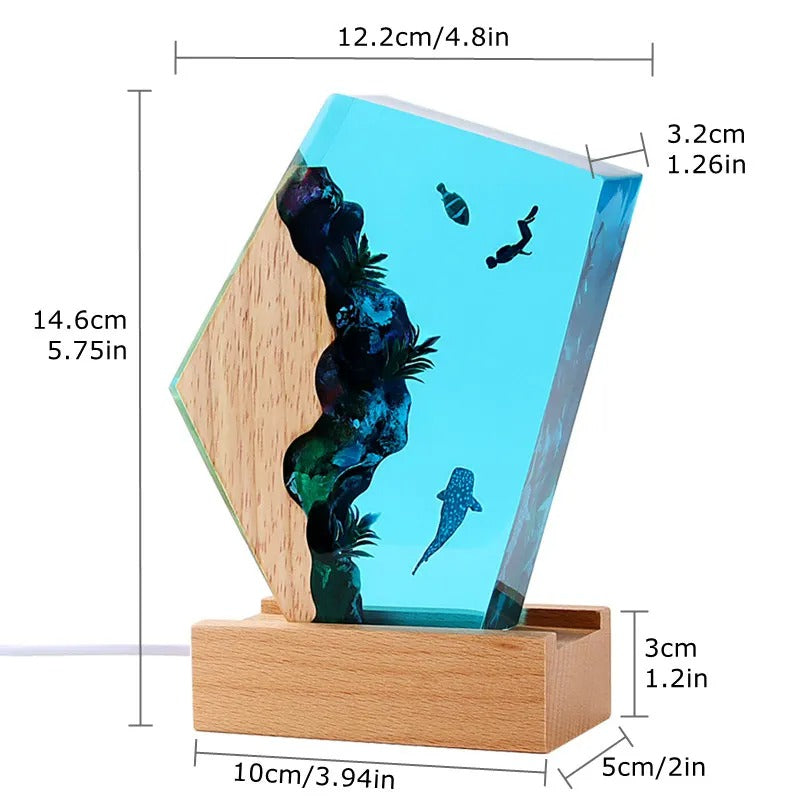 Azure Reef Resin Illumination